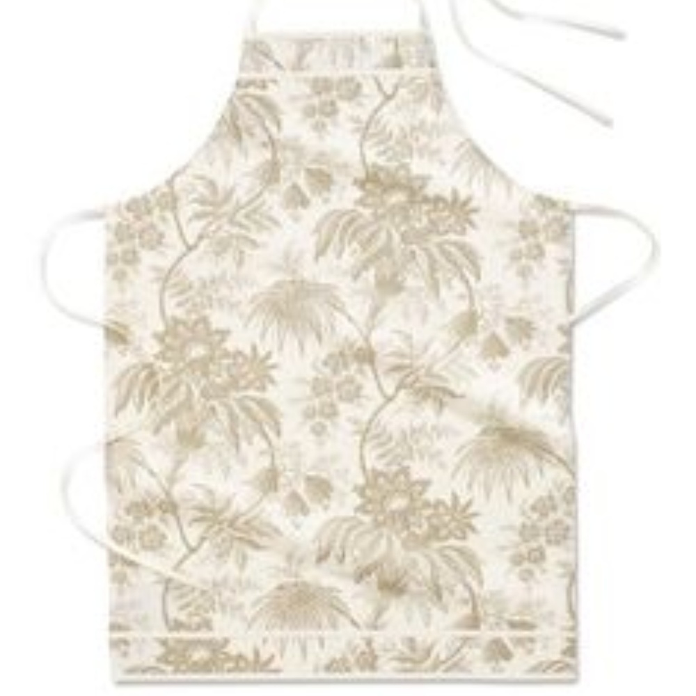 WILLIAMS SONOMA Golden Toile Cotton Apron